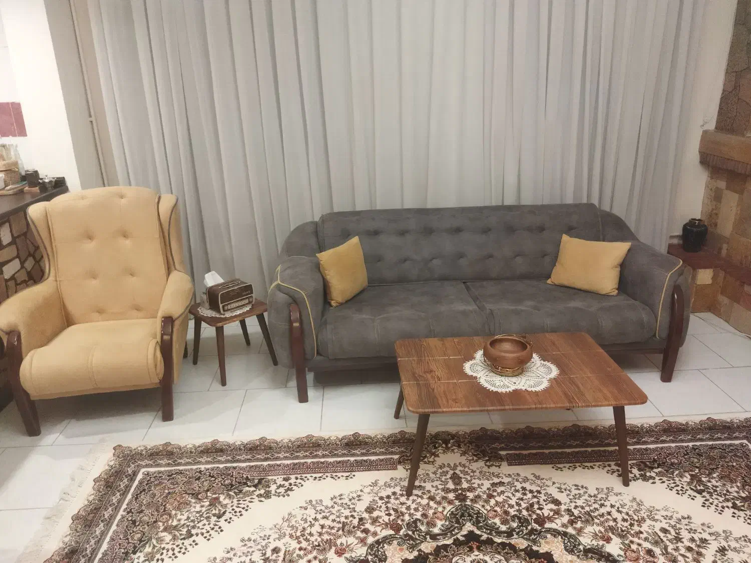 مبل چستر 8 نفره تخت خواب شو تمیز بدون خط و خش|مبلمان خانگی و میز عسلی|کرج, شهرک بهارستان|دیوار