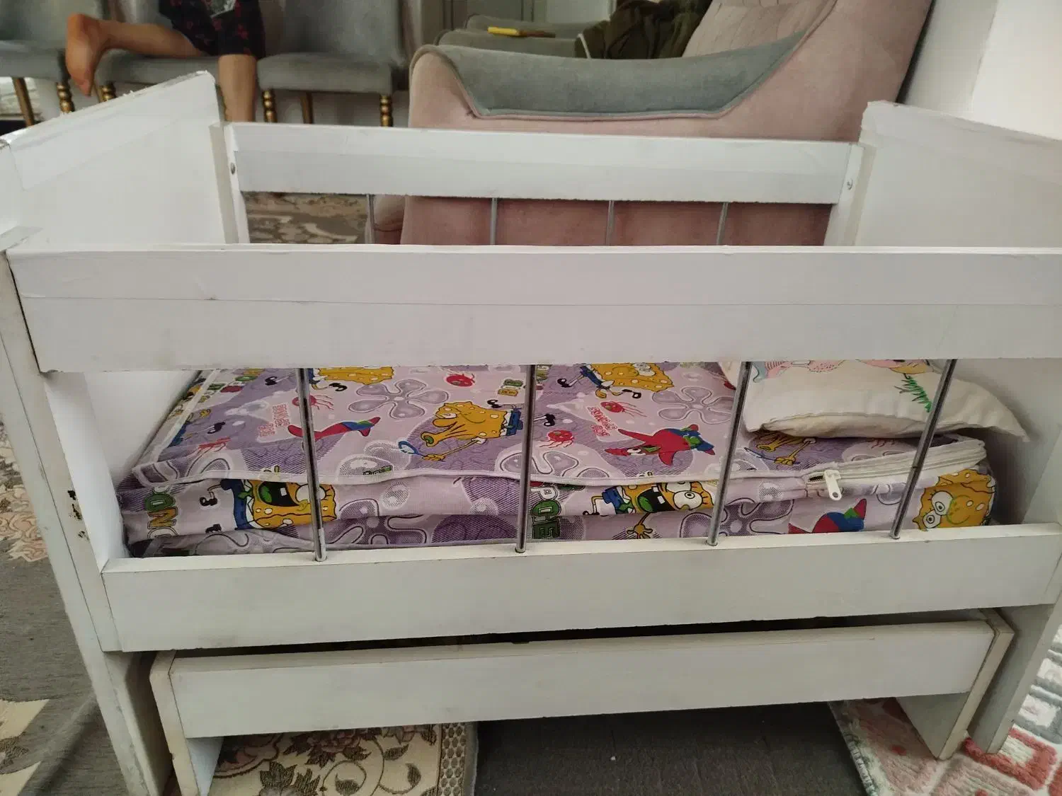 تخت گهواره کودک|تخت و سرویس خواب|مرند, |دیوار