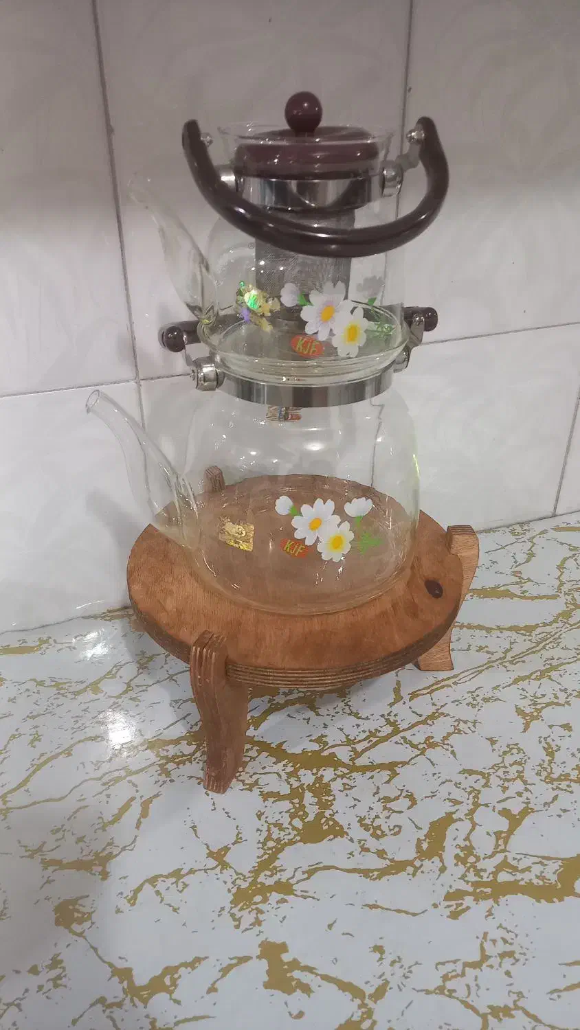 قوری کتری شیشه ای|قوری، کتری، قهوه‌ساز دستی|بروجن, |دیوار