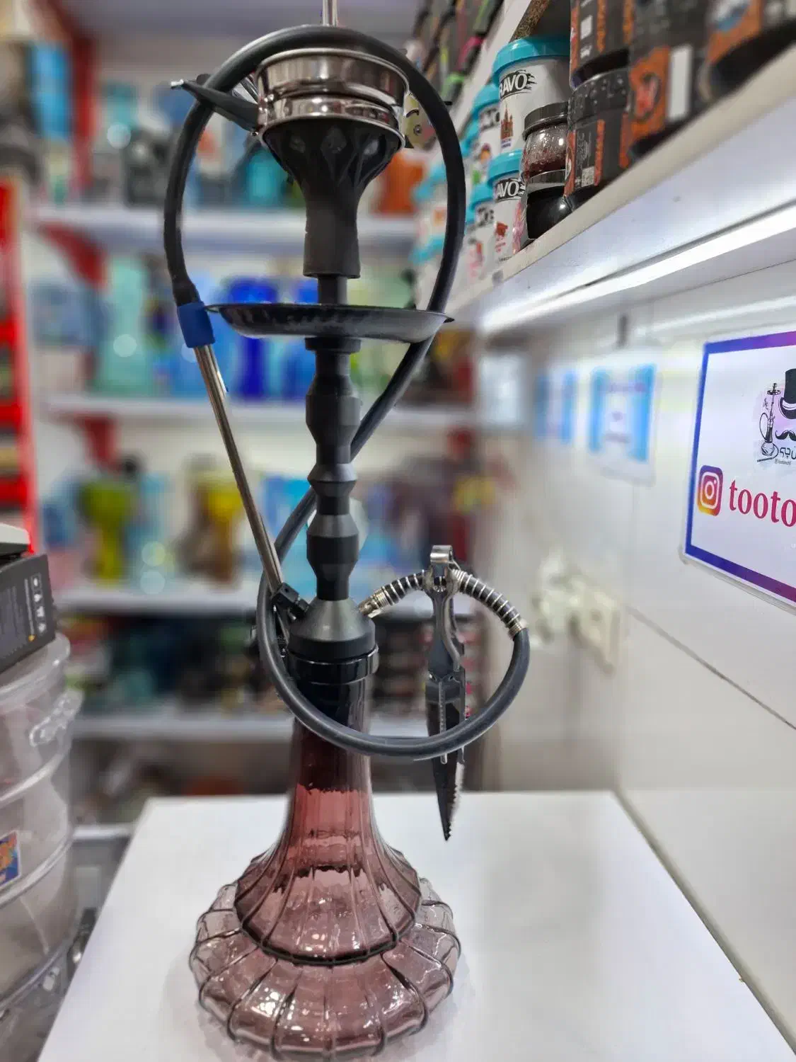 قلیان فلزی|صنایع دستی و سایر لوازم تزئینی|برخوار, |دیوار