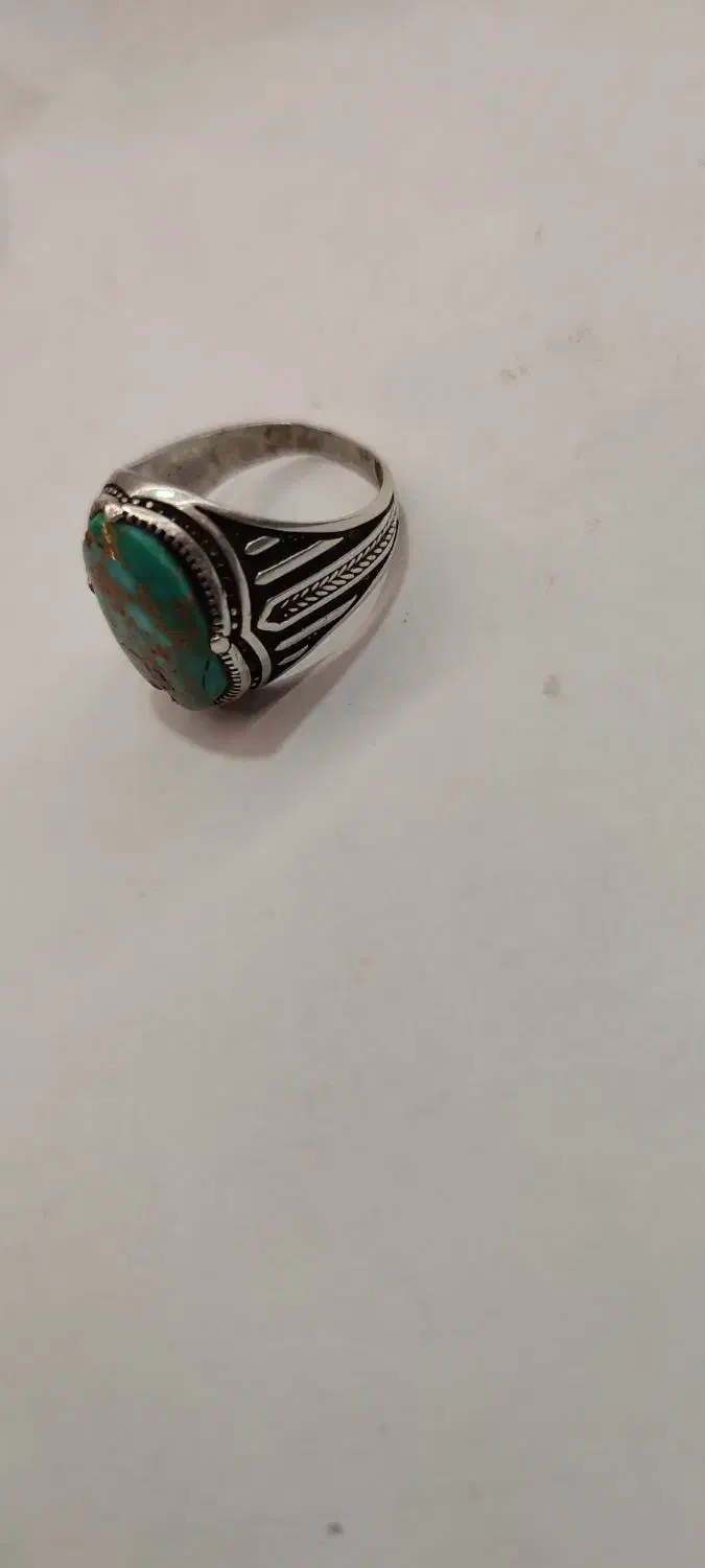 فیروزه نیشابور زیبا رکاب نقره|جواهرات|مشهد, دانش|دیوار