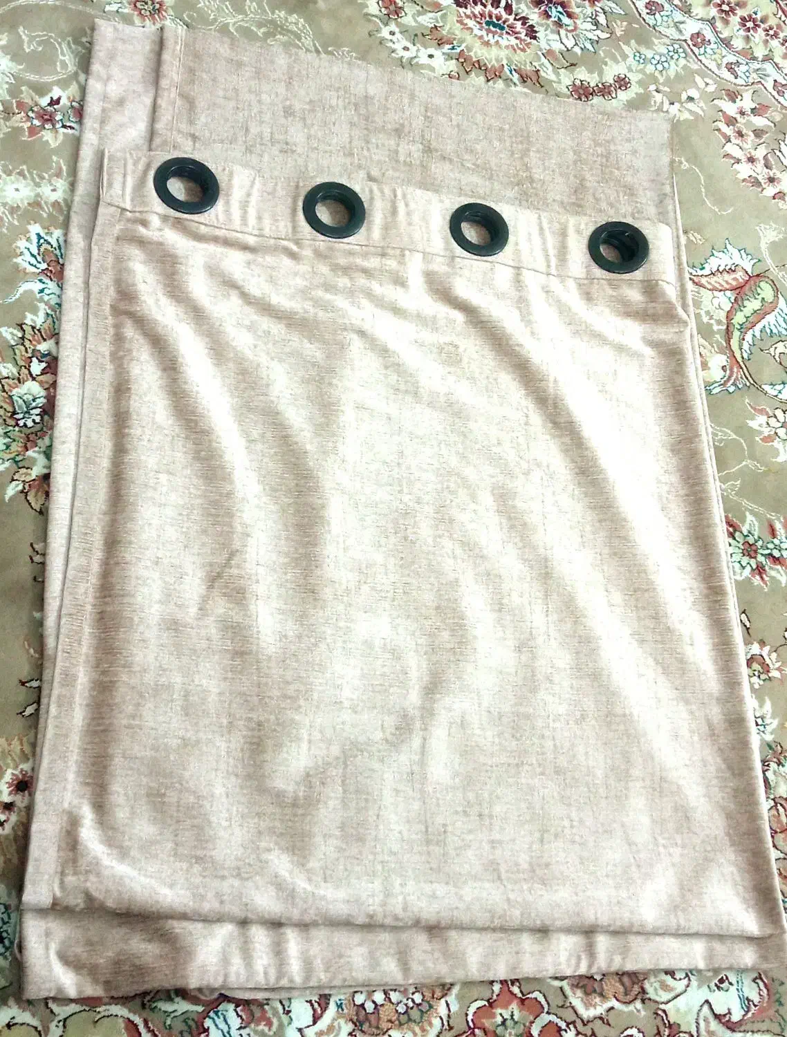 دستک پرده مخمل نسکافه ای  نو|پرده، رانر، رومیزی|مشهد, کوی المهدی|دیوار