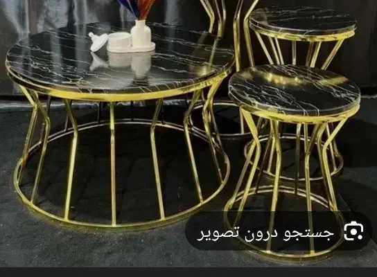 میز و دوتا عسلی|مبلمان خانگی و میز عسلی|نهاوند, |دیوار