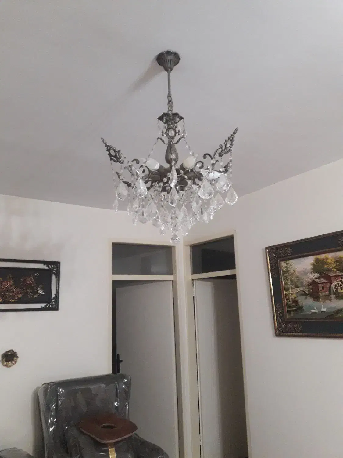 لوستر اصل برنز|لوستر و چراغ آویز|قزوین, |دیوار