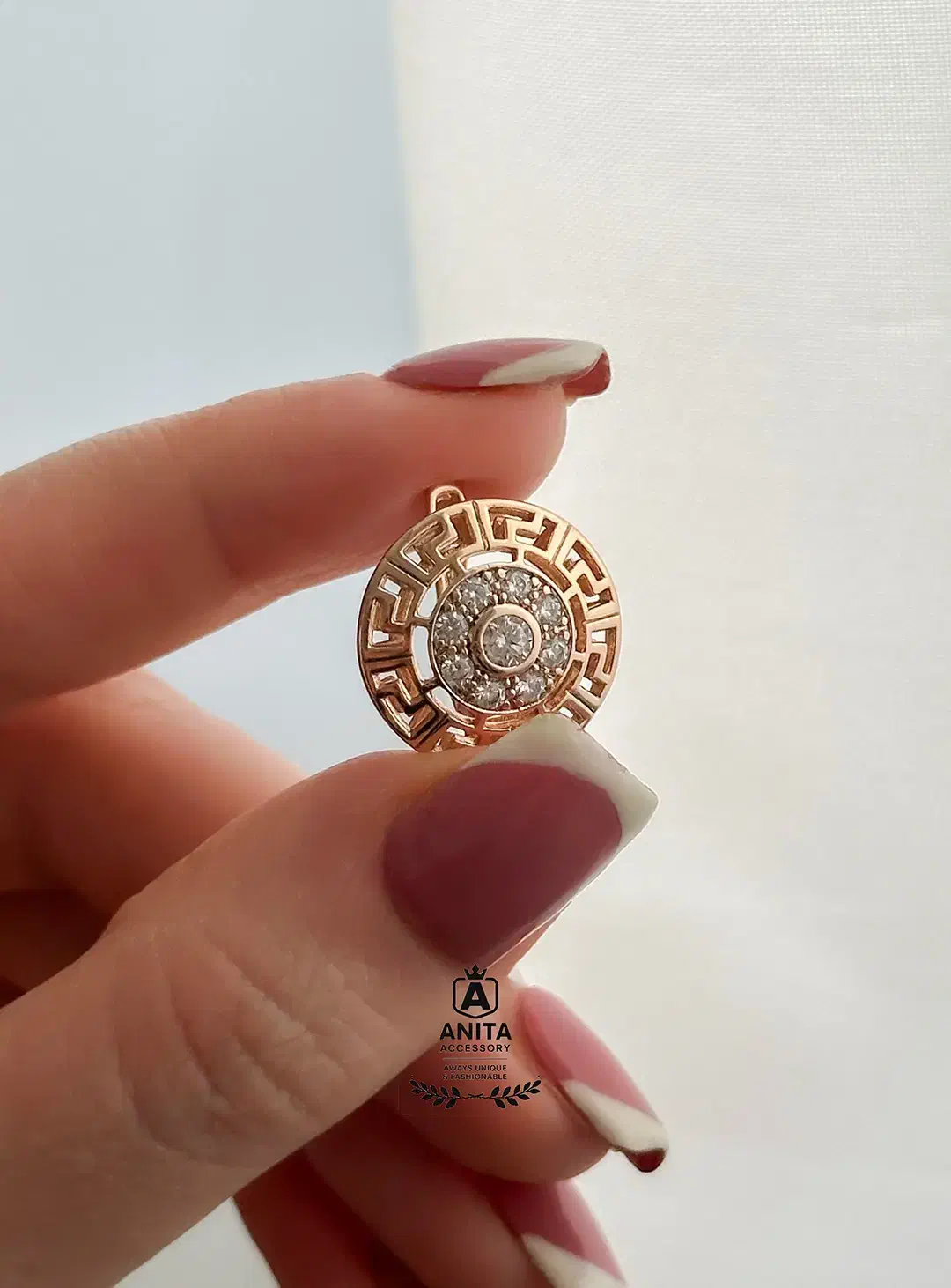 گوشواره ورساچه نگین دار ژوپینگ|بدلیجات|اردبیل, |دیوار