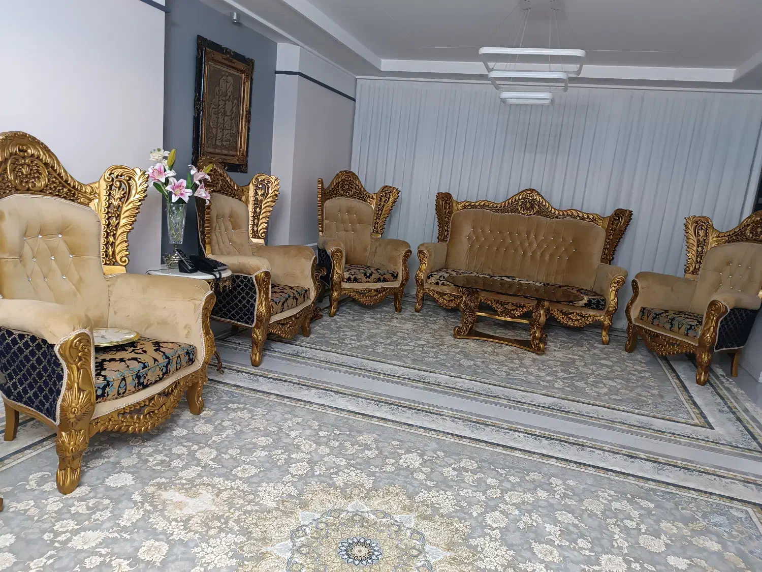 مبل سلطنتی شاهنشاهی|مبلمان خانگی و میز عسلی|بندرعباس, |دیوار