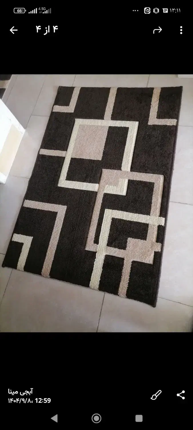 قالیچه یک در یک مترو نیم|فرش|شیراز, شهرک کوشکک|دیوار