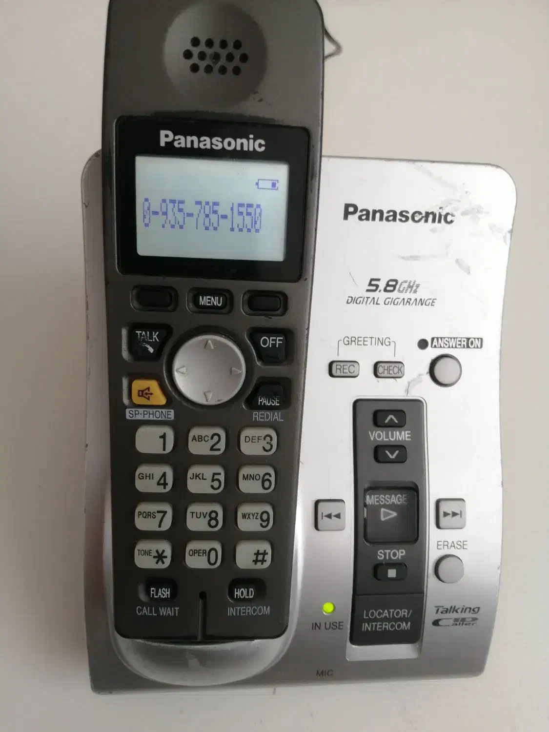 دوعدد تلفن بیسیم پاناسونیک اصل مالزی سالم درحدنو|تلفن رومیزی|اسکو, |دیوار