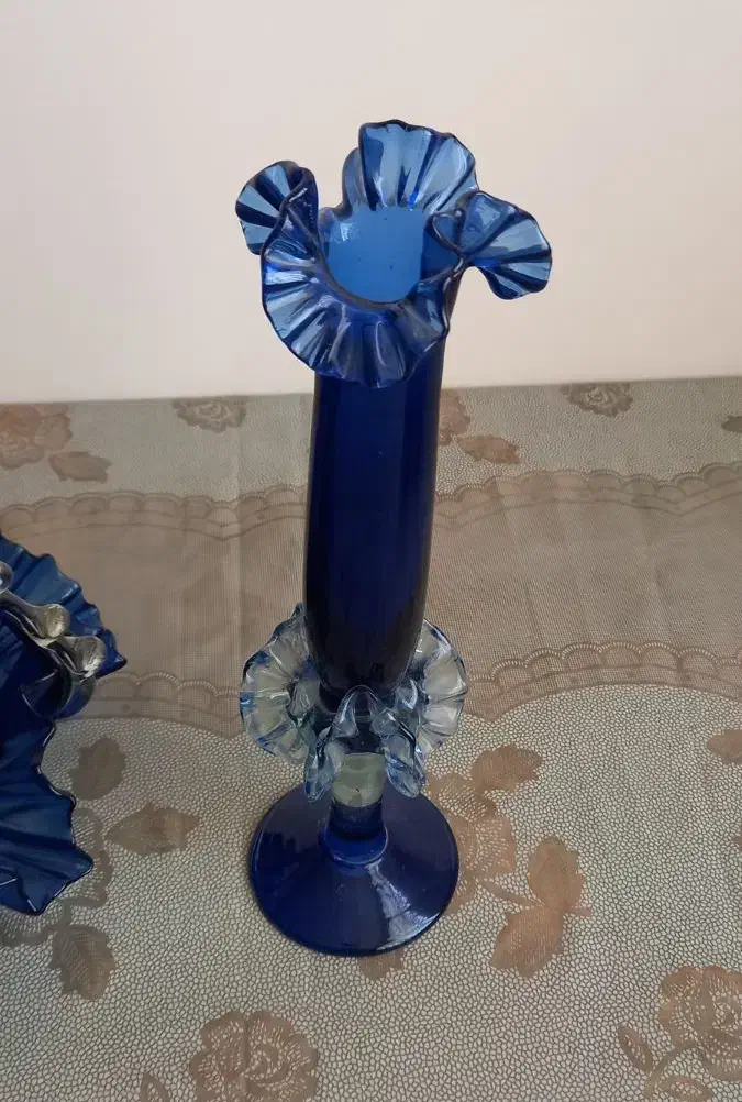 ظرف پذیرایی و جفت شمعدان قدیمی|صنایع دستی و سایر لوازم تزئینی|تهران, تهرانسر شمالی|دیوار