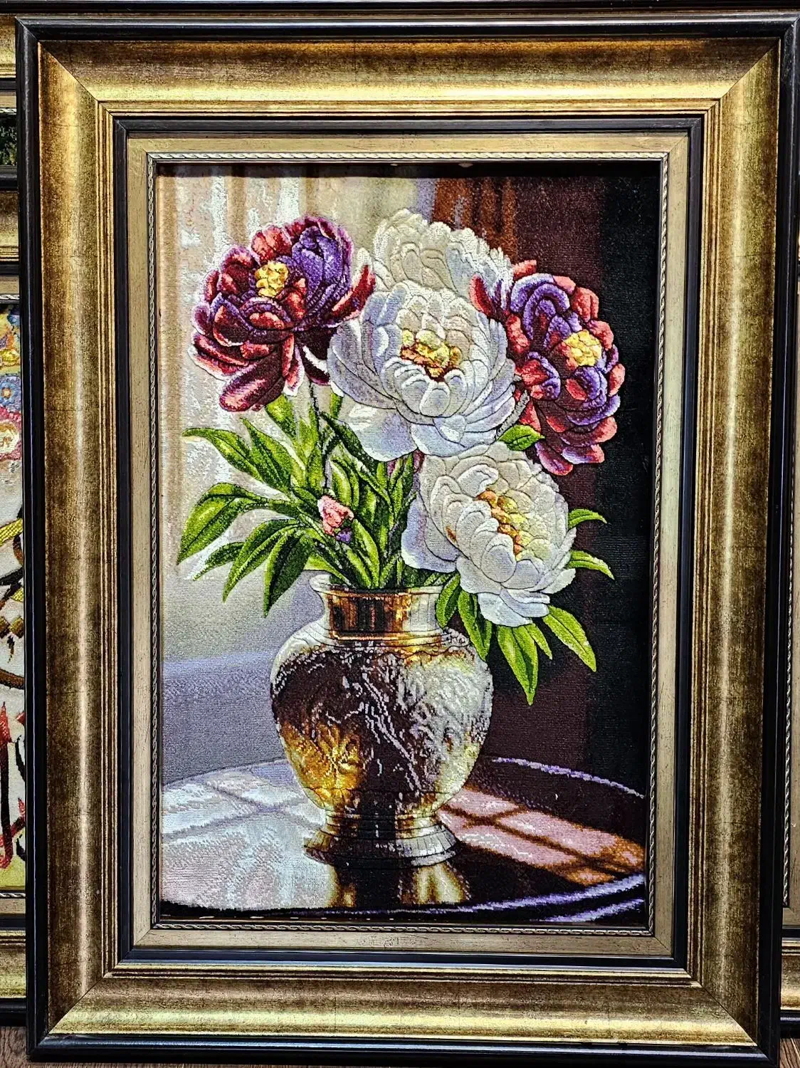 تابلو فرش گل عمودی|تابلو فرش|تهران, علم و صنعت|دیوار