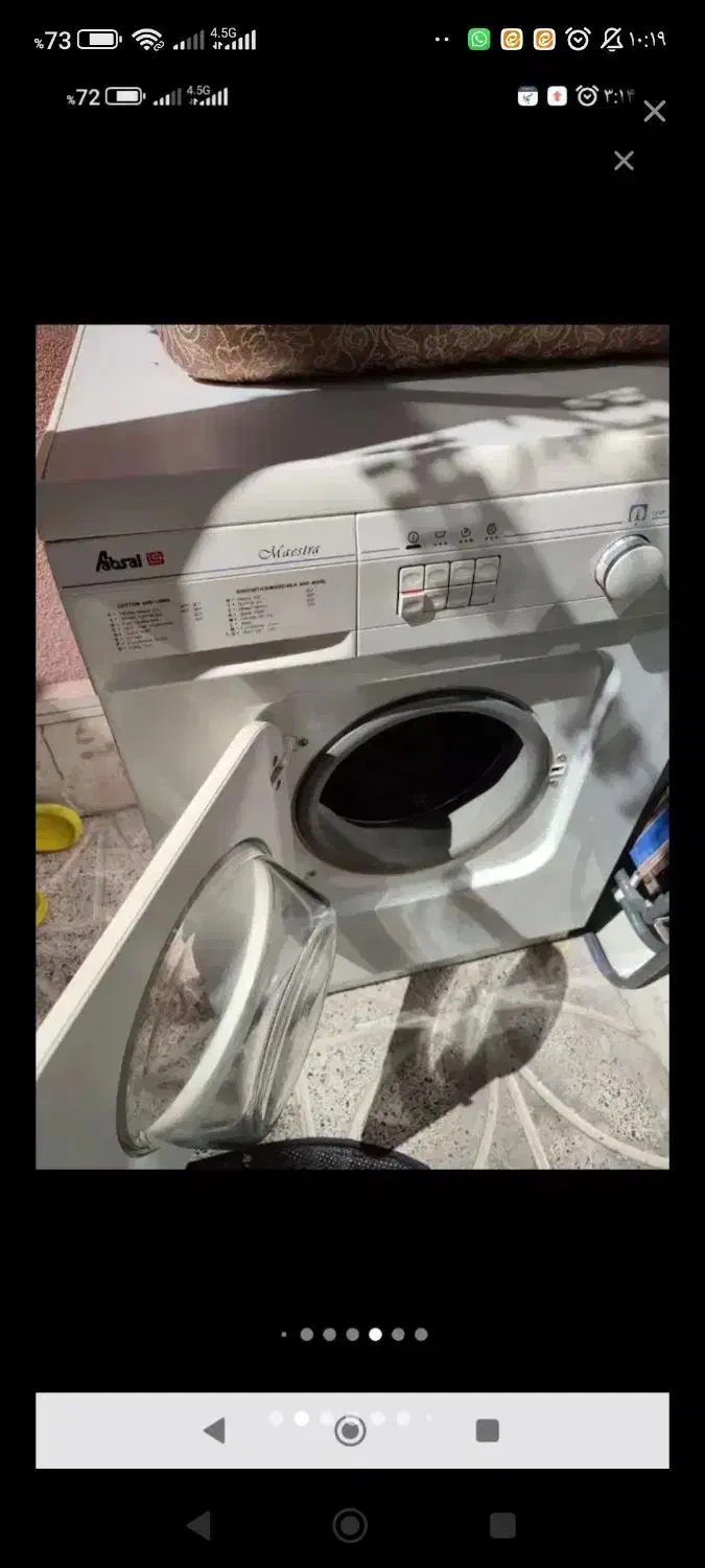ماشین لباسشویی مارک آبسال اتوماتیک تمیزوسالم۶کیلوی|ماشین لباسشویی و خشک‌کن لباس|اصفهان, سودان|دیوار
