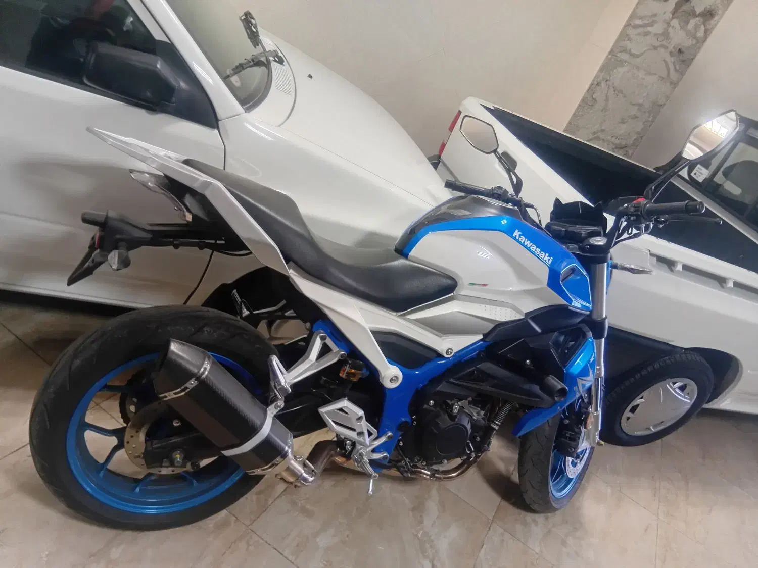 موتور بلنتا ابی سفید|موتورسیکلت|قزوین, |دیوار