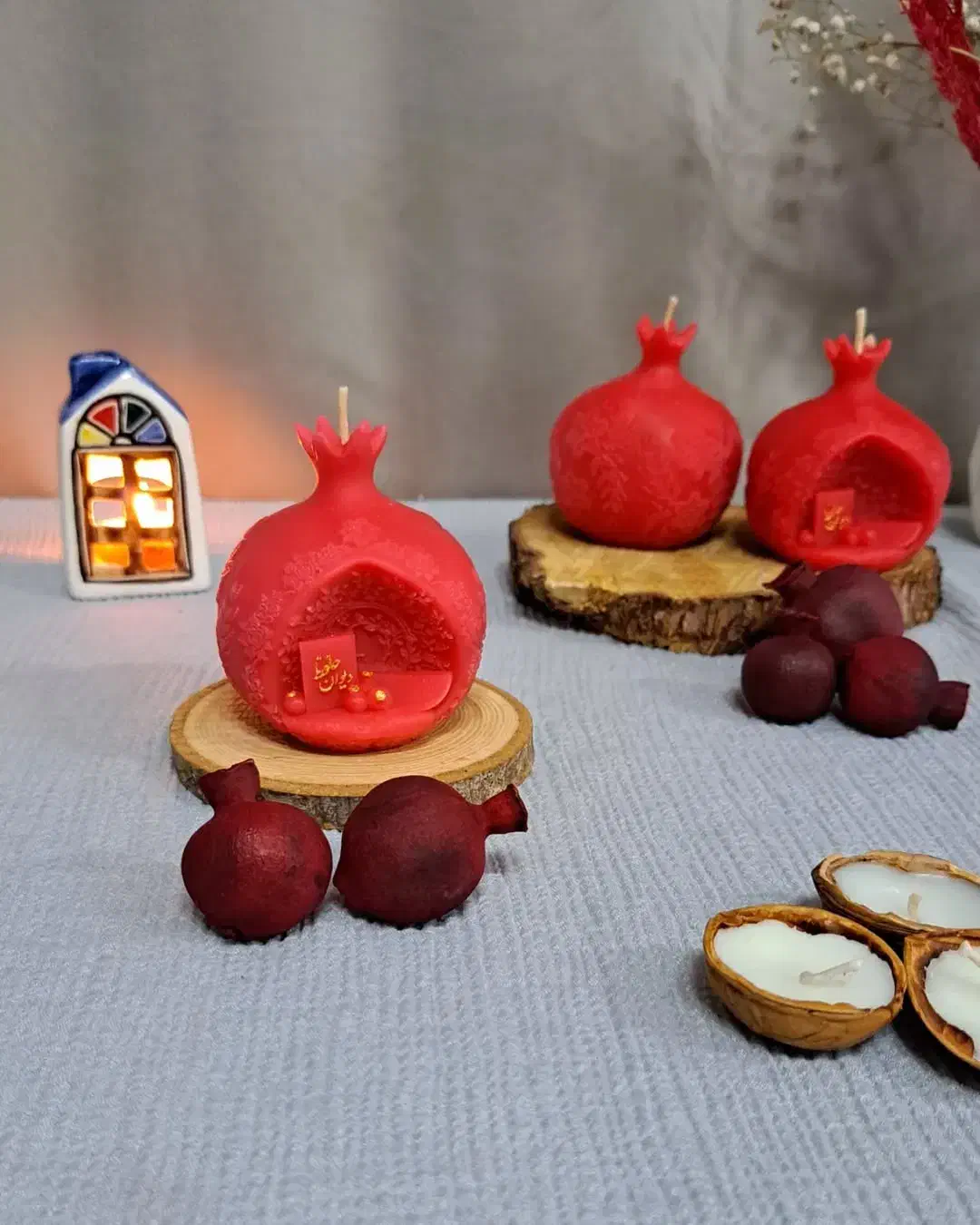 شمع انار|صنایع دستی و سایر لوازم تزئینی|الیگودرز, |دیوار