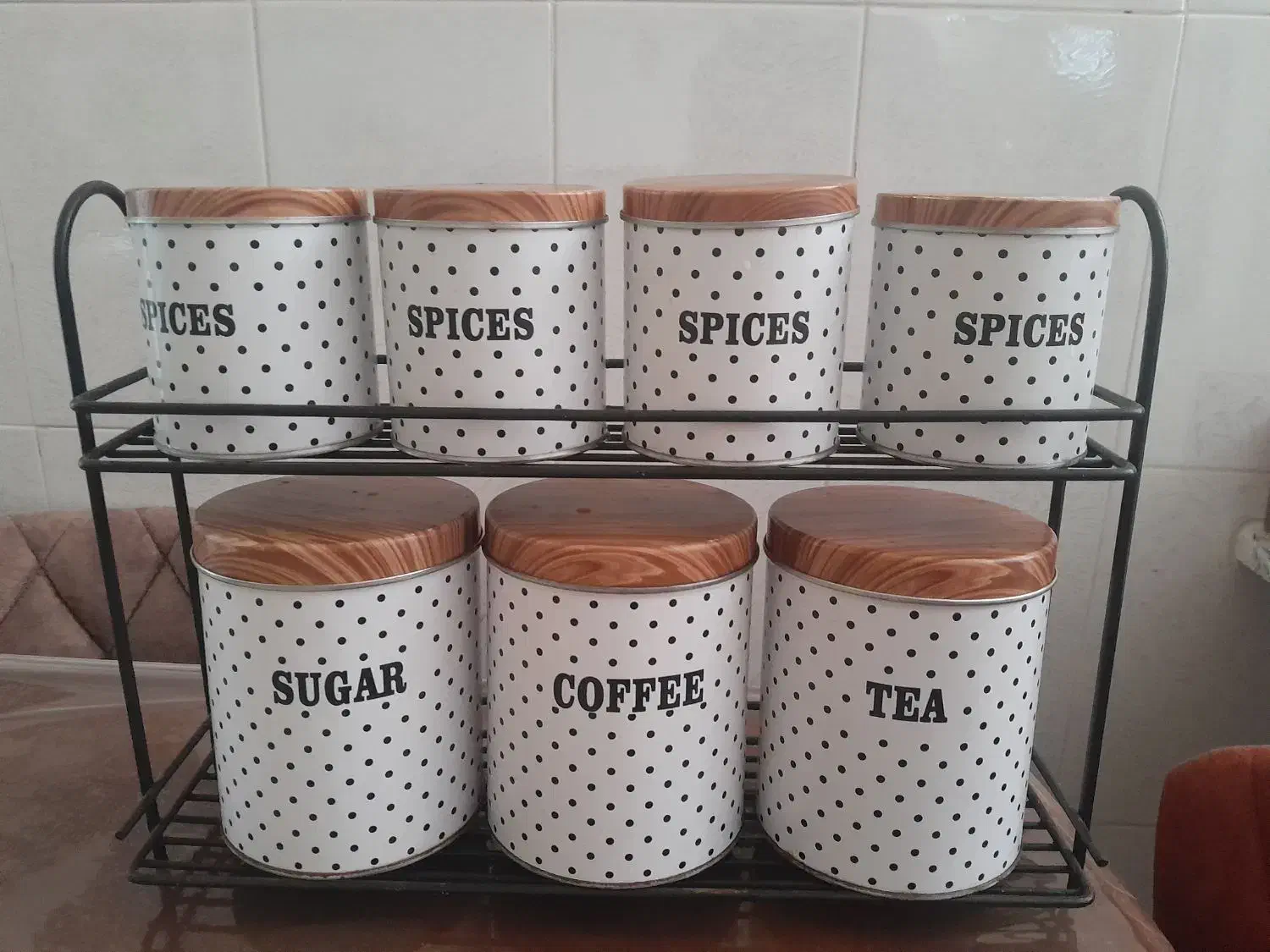 جا ادویه استند دار|ظروف نگهدارنده، پلاستیکی، یک‌بارمصرف|زنجان, |دیوار