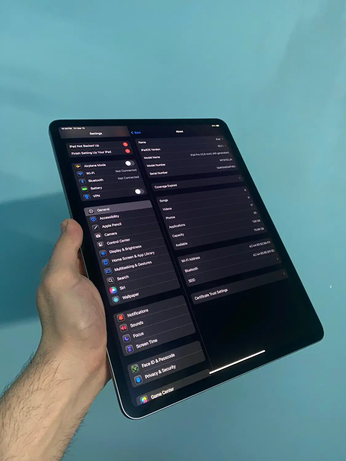 ipad pro 2020 13inch 128gb|تبلت|آمل, |دیوار