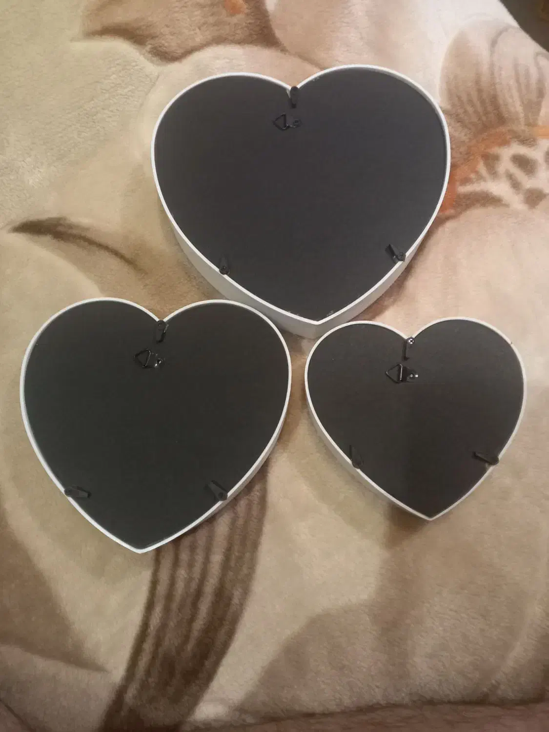 ست سه‌تایی قاب عکس قلب سفید لوکس|تابلو، نقاشی، عکس|کرج, گوهردشت|دیوار