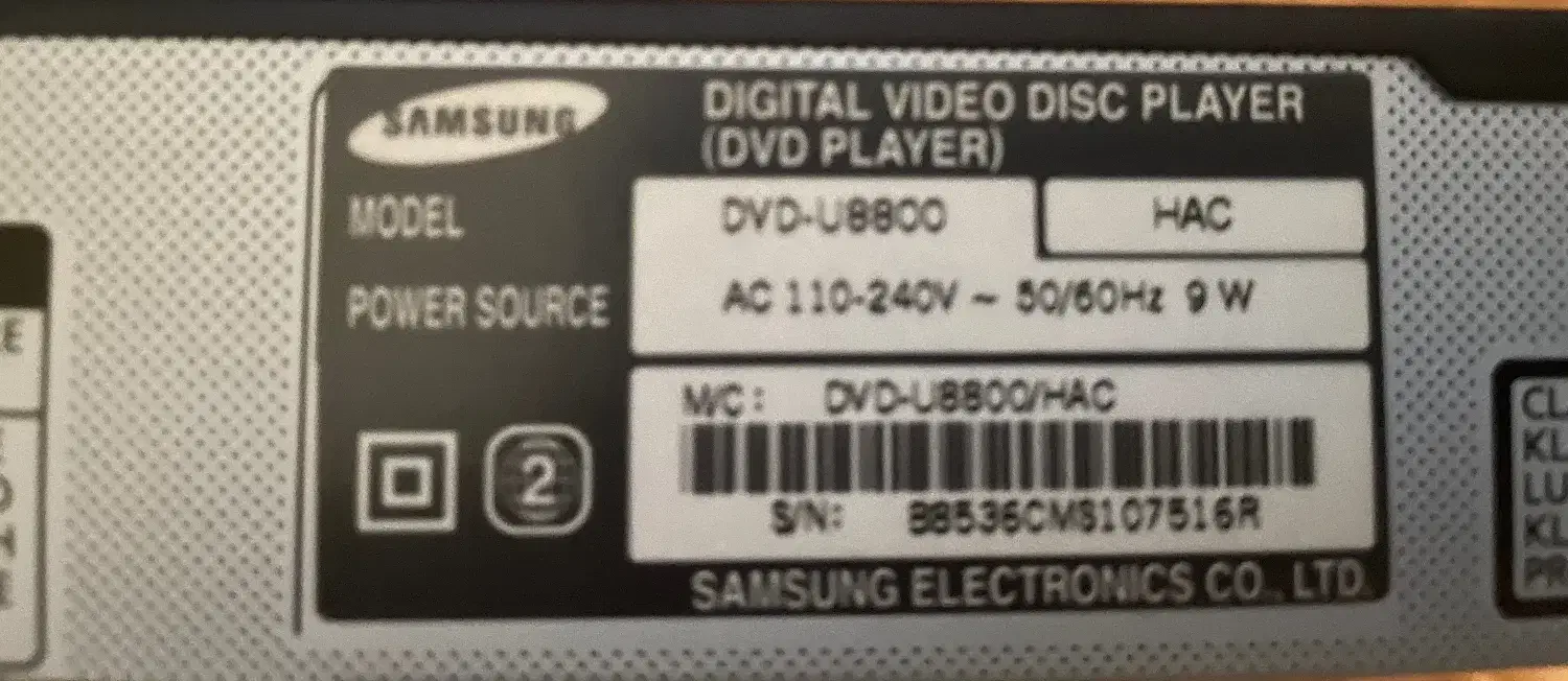 DVD Player Model U8800 Samsung|پخش‌کننده DVD و ویدیو|تهران, تهرانپارس غربی|دیوار