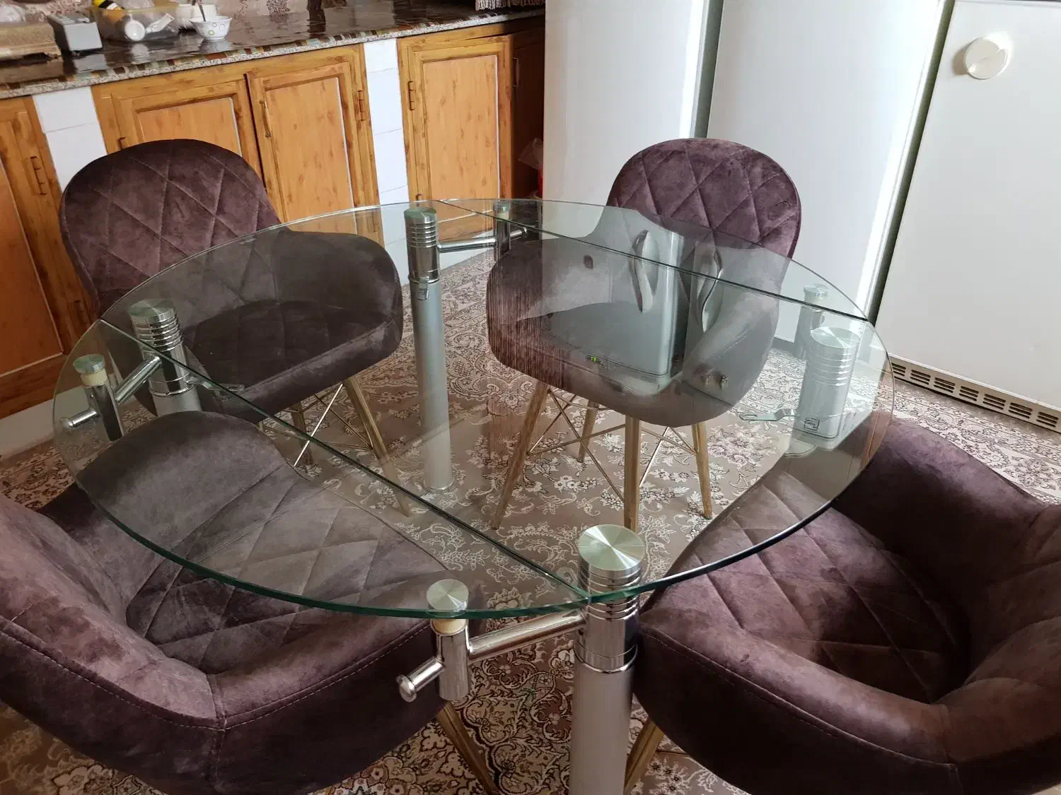 میزی ناهار خوری ۴ به ۶|میز و صندلی غذاخوری|مبارکه, |دیوار