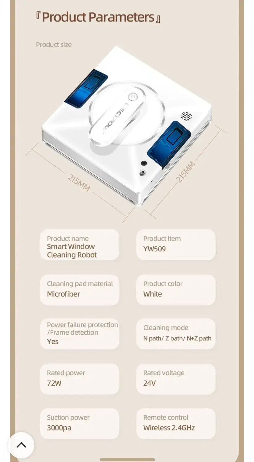 ربات تمام اتوماتیک شیشه شوی لیکتروکس زیر قیمت|جاروبرقی، جارو شارژی، بخارشو|تبریز, |دیوار