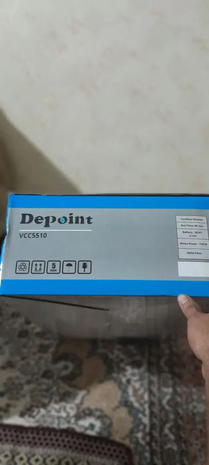 جارو شارژی مدل VCC 5510 برند دیپوینت|جاروبرقی، جارو شارژی، بخارشو|پیشوا, |دیوار