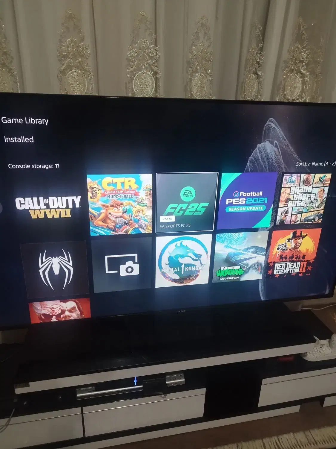 پلی استیشن 5 اسلیم درایو دار فول گیم|کنسول، بازی ویدئویی و آنلاین|شیراز, وصال|دیوار