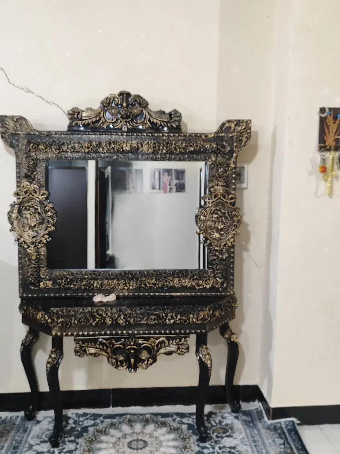 ساعت دیواری و اینه کنسول|بوفه، ویترین، کنسول|کرمانشاه, |دیوار