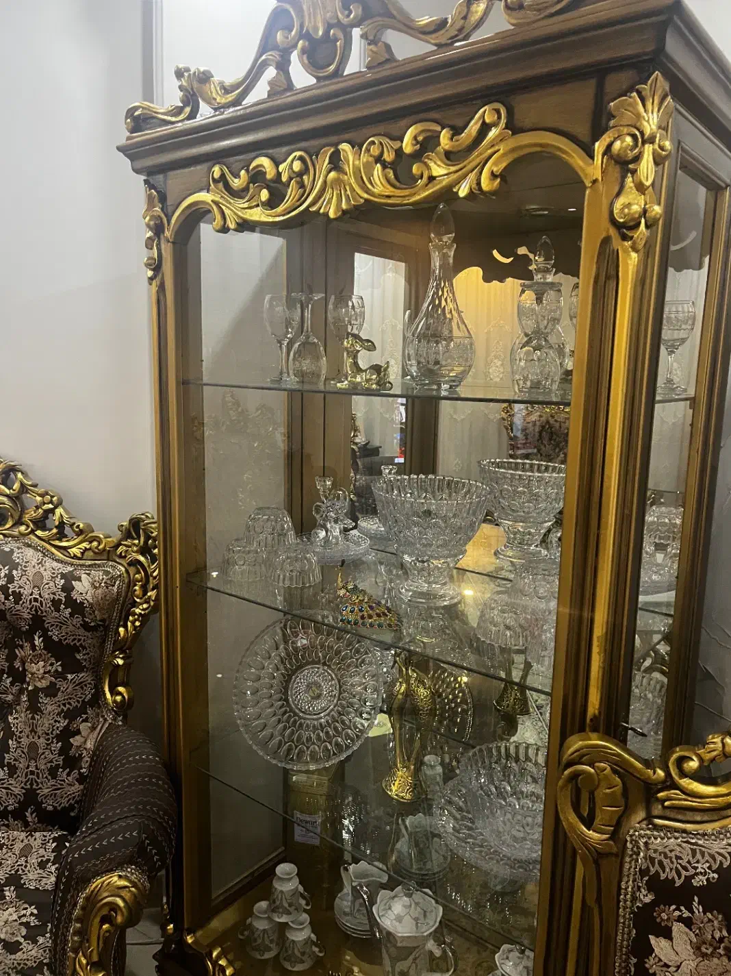 مبل استیل ۹ نفره با ویترین|مبلمان خانگی و میز عسلی|تهران, شهرک یاس|دیوار