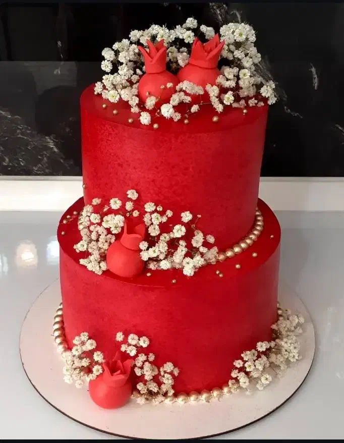 کیک تولد خامه ای و فوندانت فینگر فود دسر ژله|خدمات پذیرایی، مراسم|مشهد, دوست آباد|دیوار