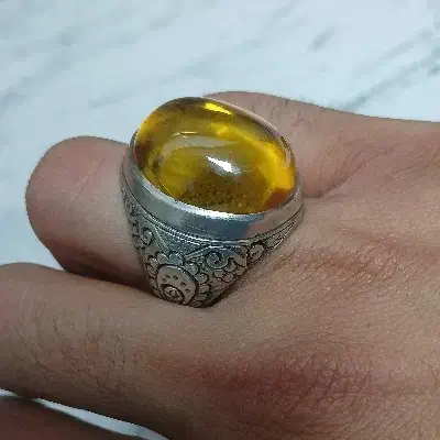 انگشتر دستساز لعل طلایی|جواهرات|گرمی, |دیوار