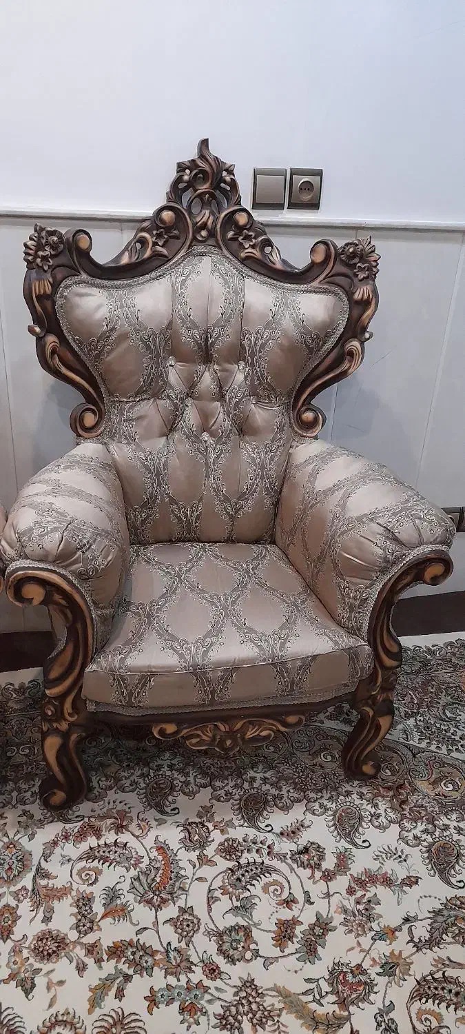 مبل استیل نه نفره|مبلمان خانگی و میز عسلی|قم, شهر قائم|دیوار