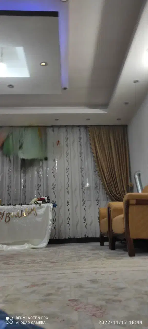 پرده ی پذیرایی با شال|پرده، رانر، رومیزی|دلیجان, |دیوار