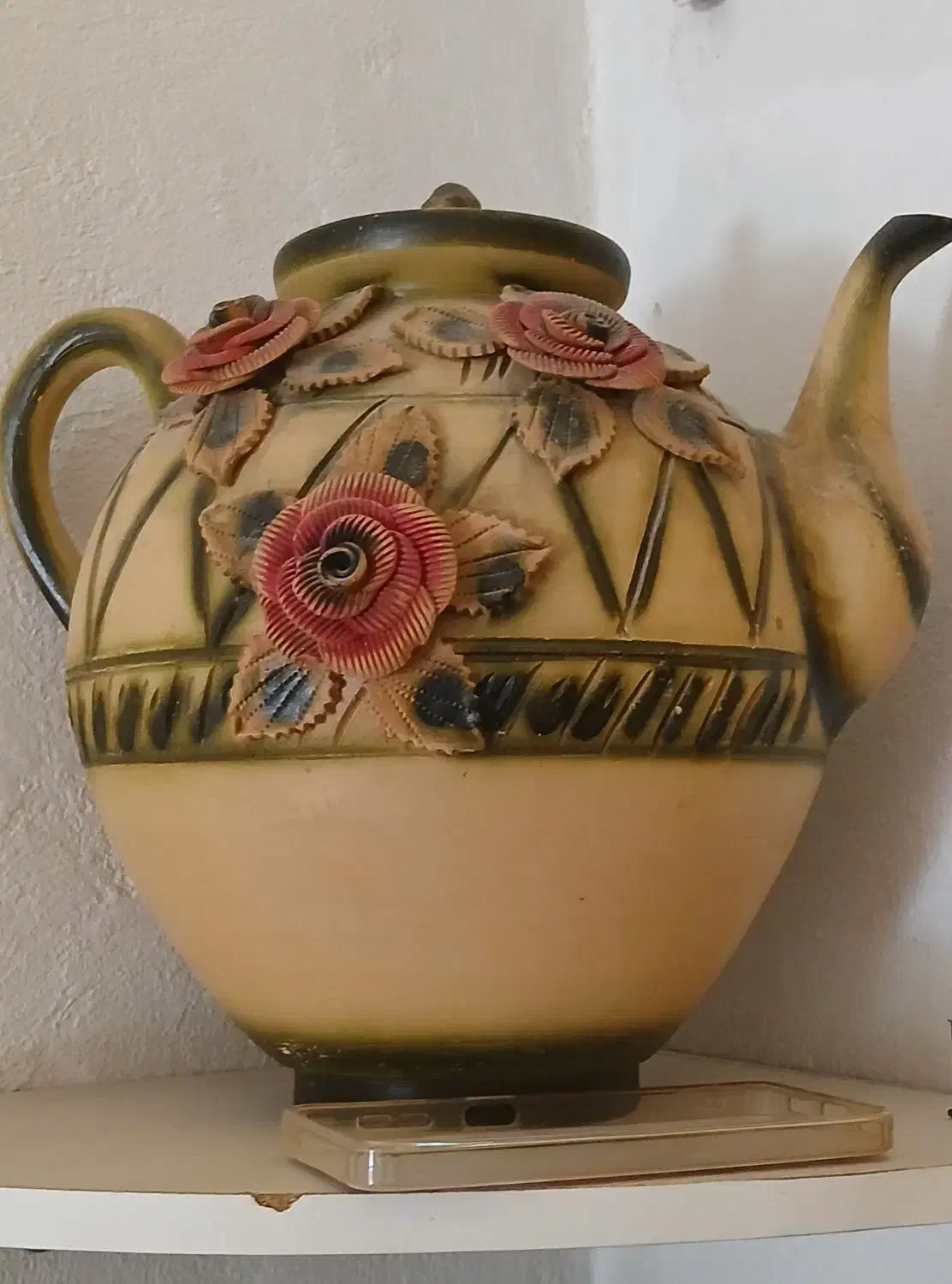 قوری سفالی|قوری، کتری، قهوه‌ساز دستی|آق قلا, |دیوار