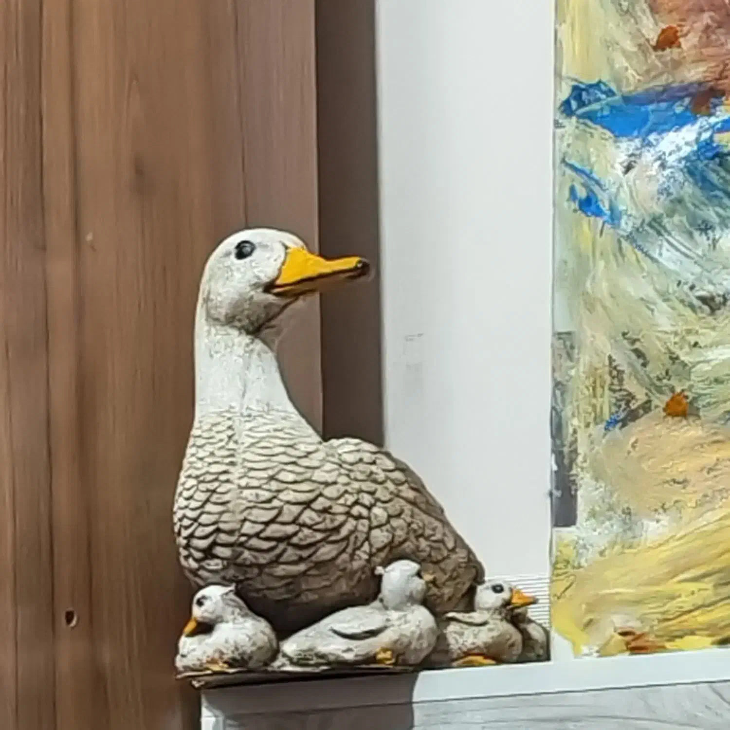 مجسمه اردک|مجسمه، تندیس، ماکت|کرج, شهرک بنفشه|دیوار