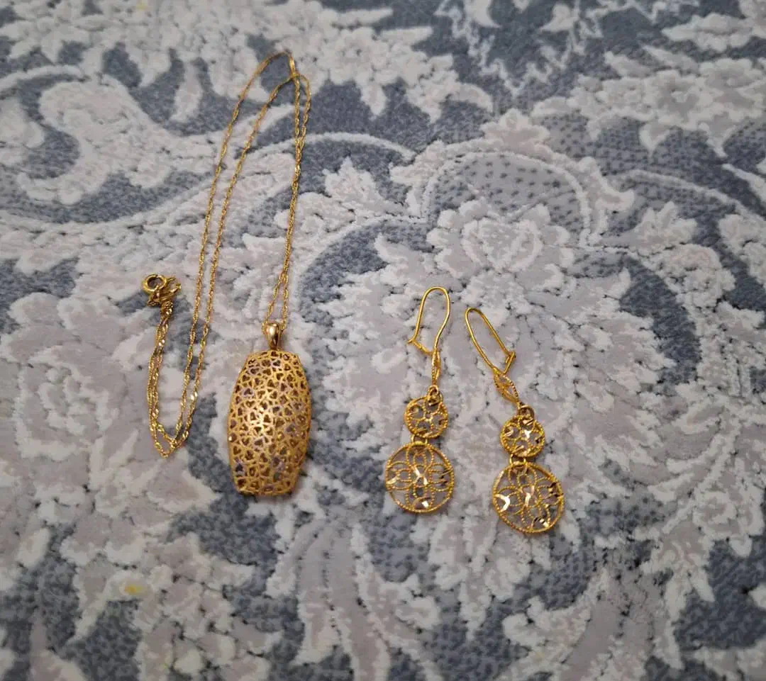 گوشواره و گردن بند|جواهرات|کرمان, |دیوار