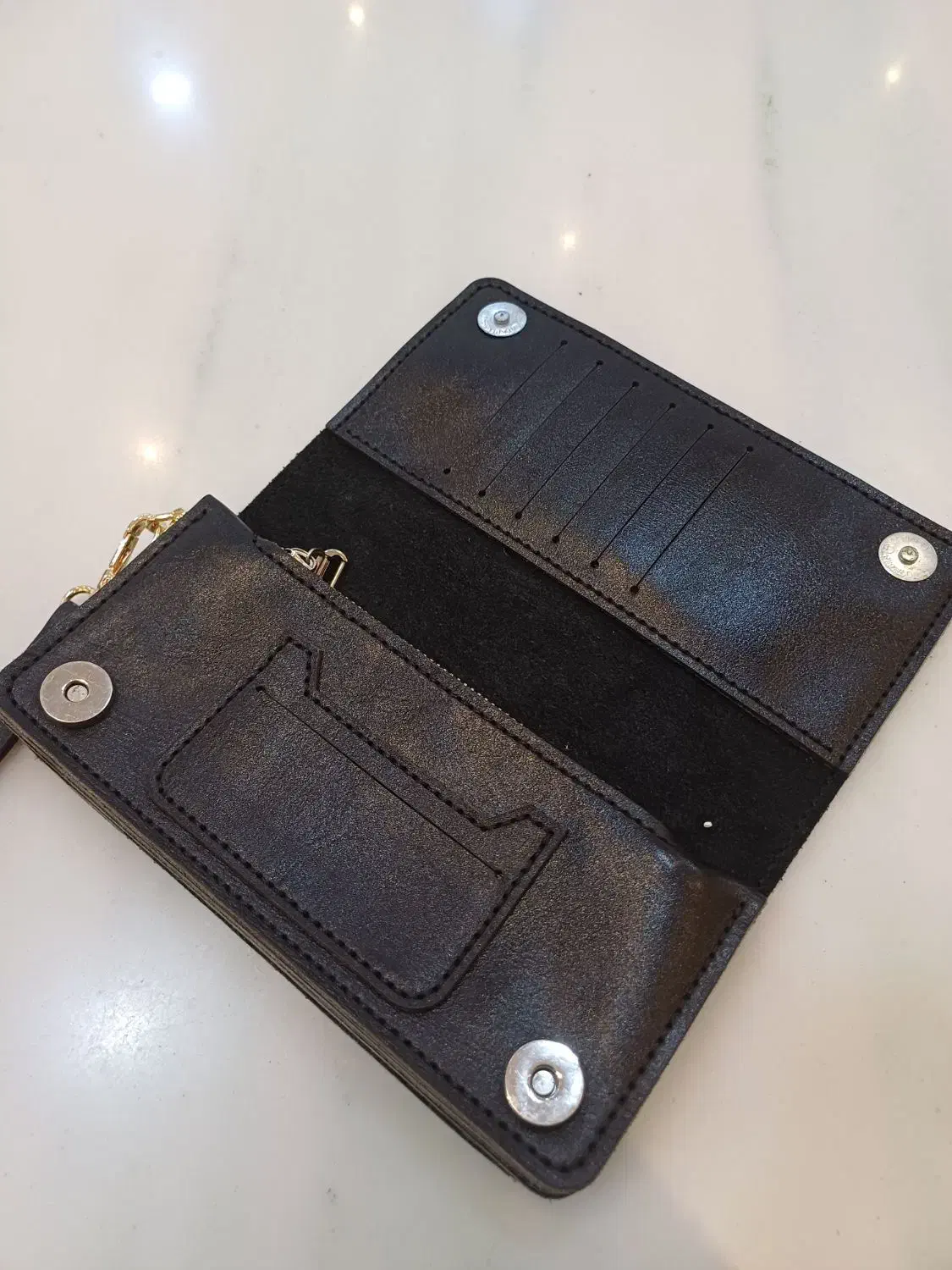 کیف پول دستی چرم اصل طبیعی|کیف، کفش، کمربند|اصفهان, پوریای ولی|دیوار