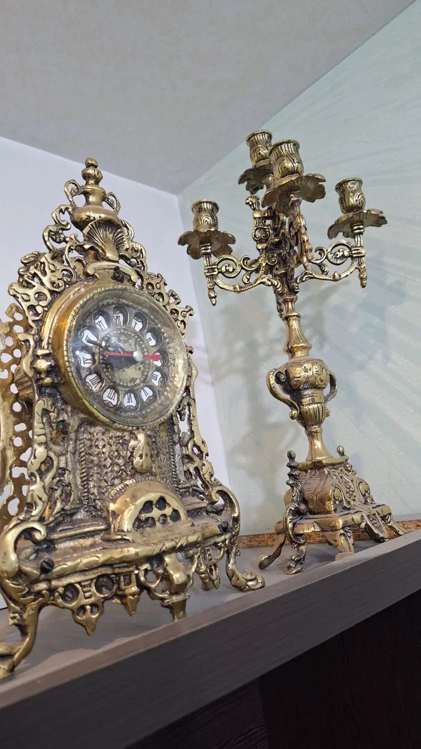 ساعت کنت شمعدانی پنج شاخه|کلکسیون اشیاء عتیقه|تهران, باغ خزانه|دیوار