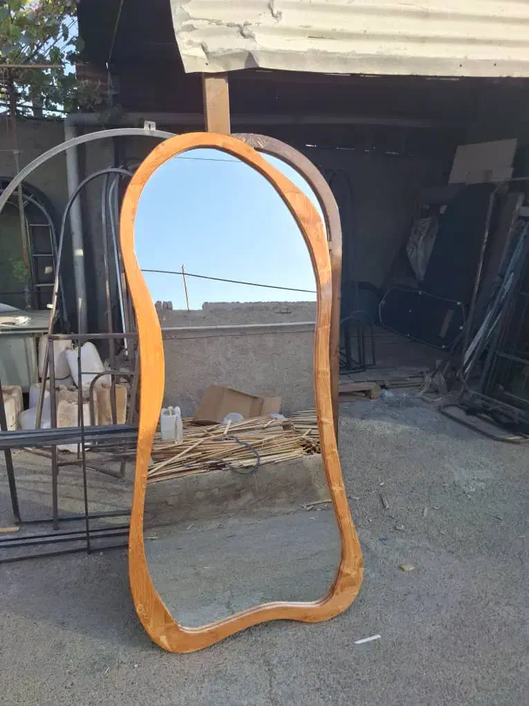 آینه قدی دفرمه چوب روس|آینه|بهارستان, |دیوار