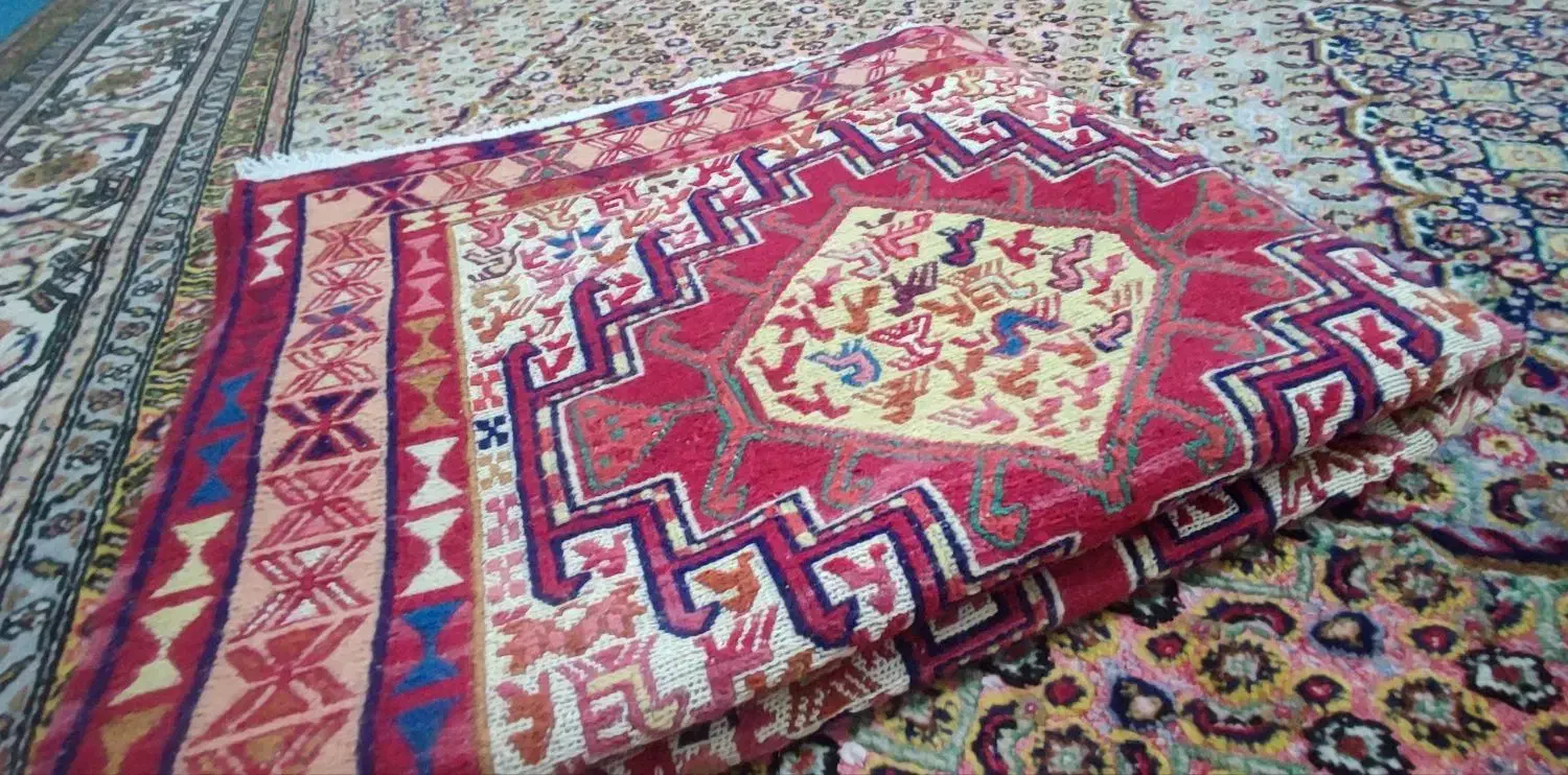 ورنی ( قالیچه ) دستبافت زیبا|گلیم، جاجیم، گبه|اردبیل, |دیوار