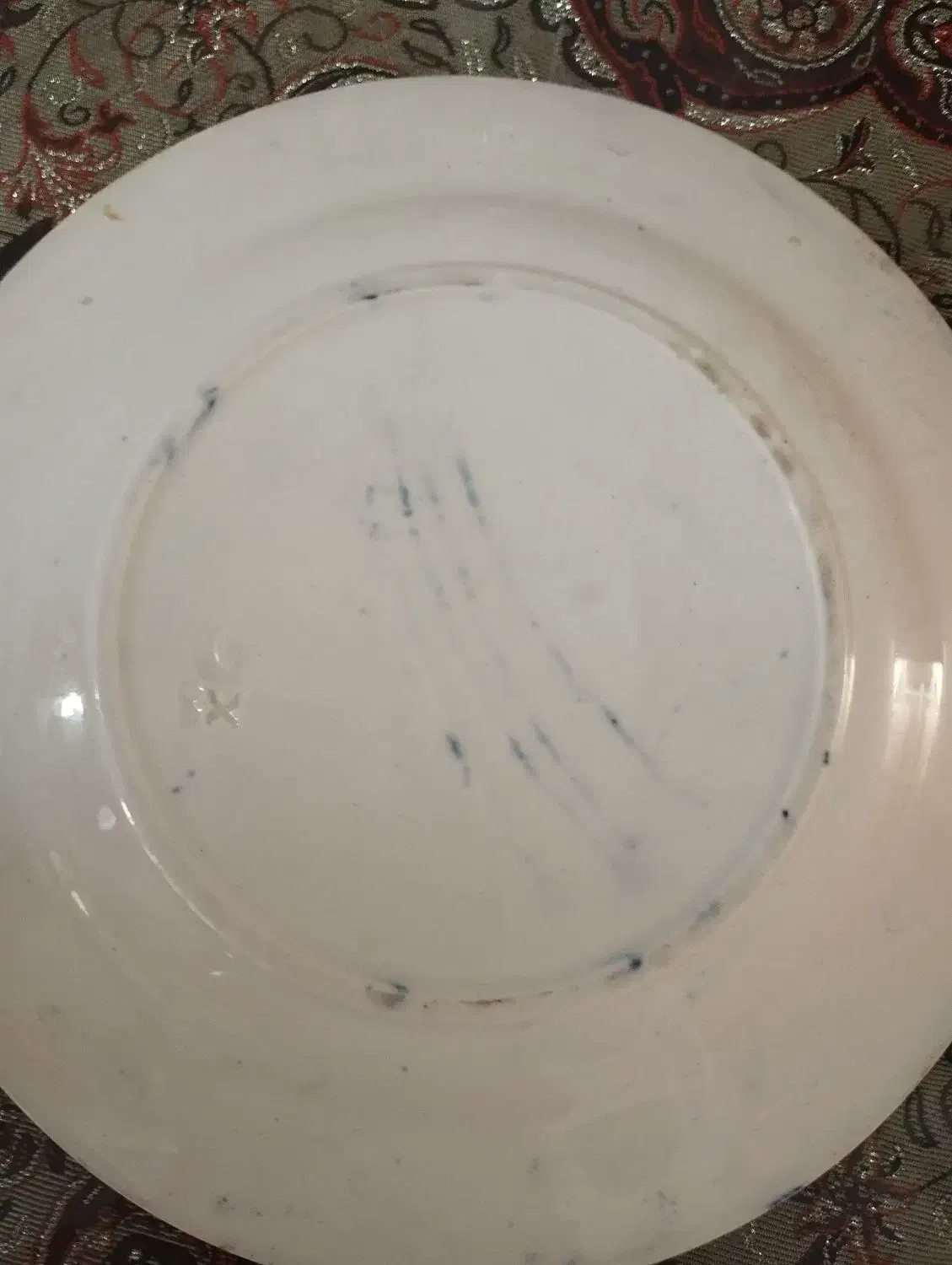 بشقاب فرمایشی قدیمی|کلکسیون اشیاء عتیقه|قم, باجک یک|دیوار