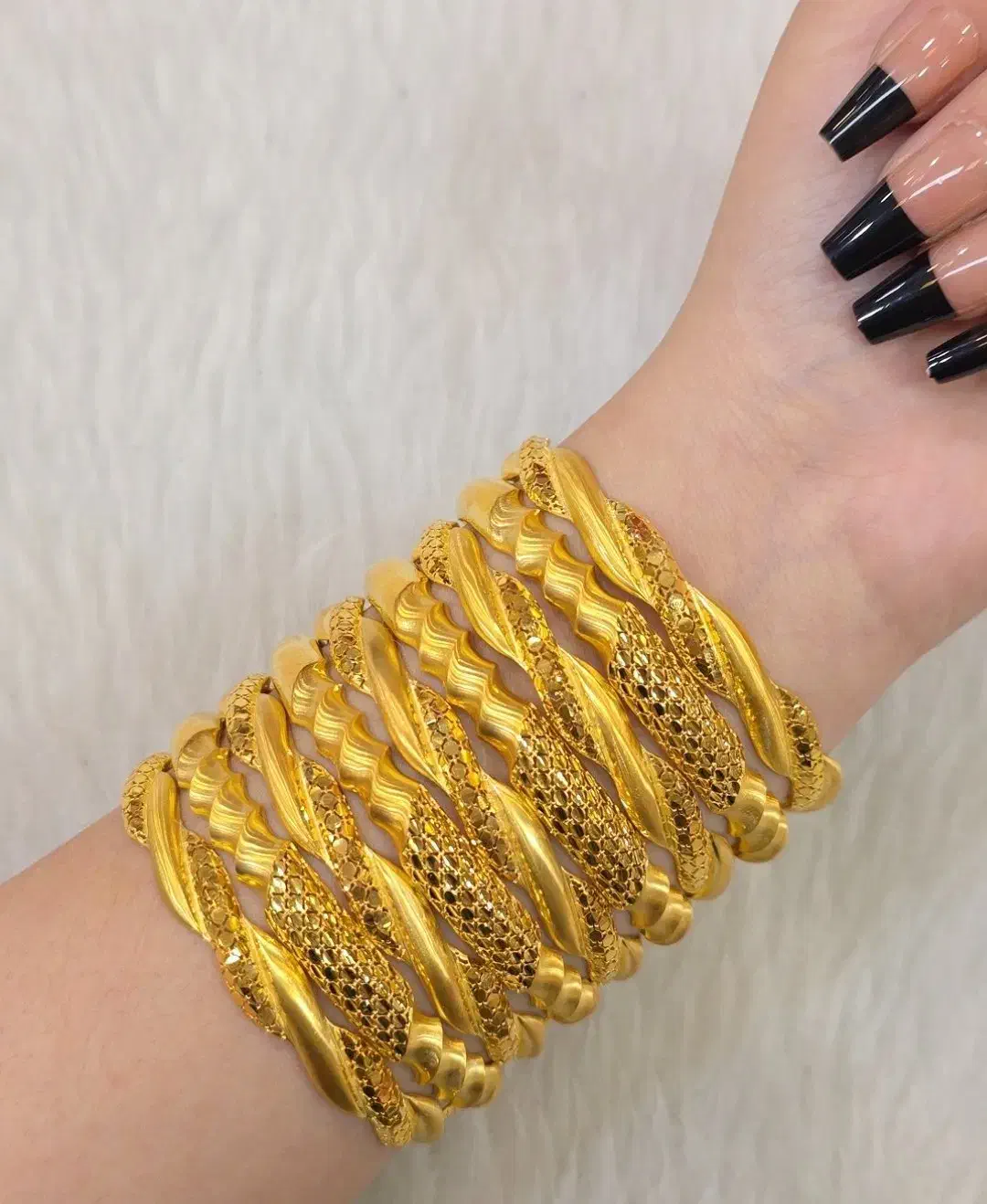 النگونقره فیوژن و بحرینی (النگو نقره آبکاری طلا)|جواهرات|شیراز, بعثت|دیوار