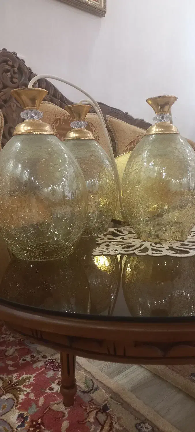 لوستر سه شاخه|لوستر و چراغ آویز|تبریز, |دیوار