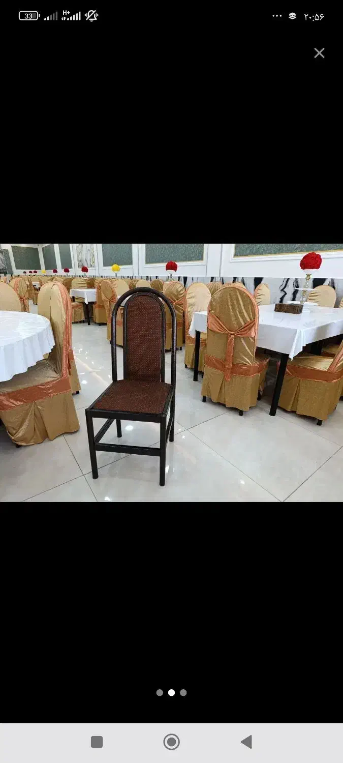 صندلی فلزی با روکش تعداد موجود|صندلی و نیمکت|نسیم‌شهر, |دیوار