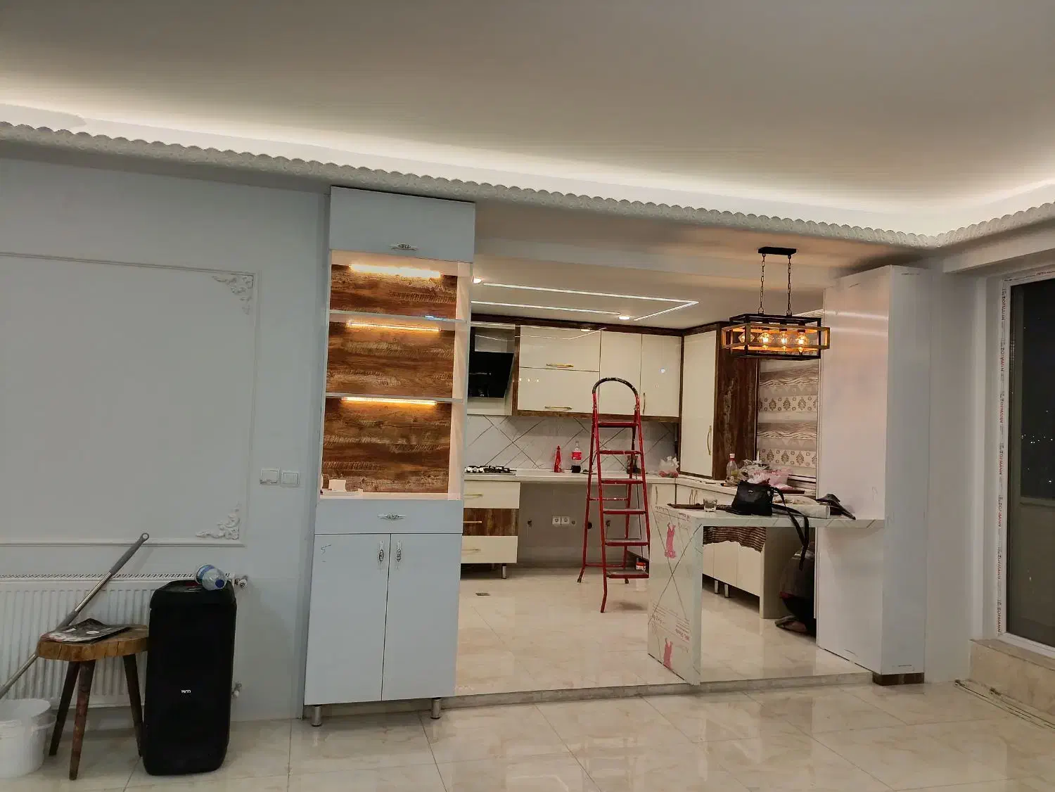 دکوراسیون داخلی کناف کابینت کمددیواری نورپردازی|خدمات پیشه و مهارت|تبریز, |دیوار