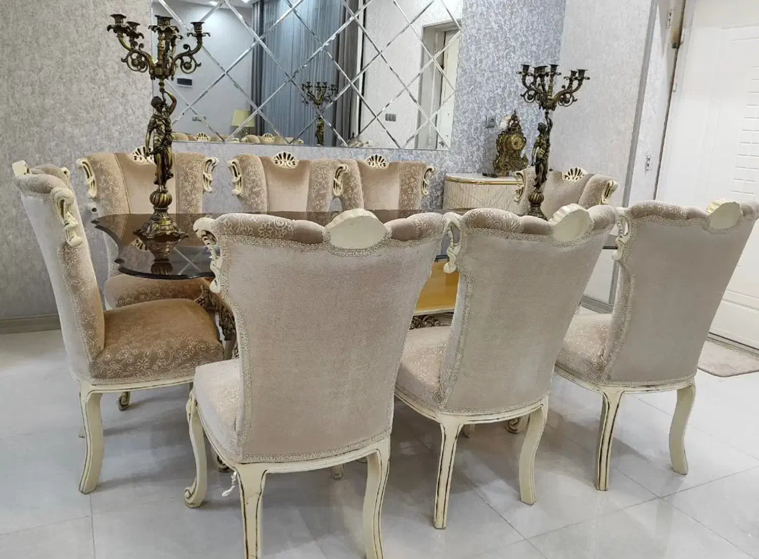 فروش مبلمان و میز نهار خوری با بوفه|میز و صندلی غذاخوری|بافق, |دیوار