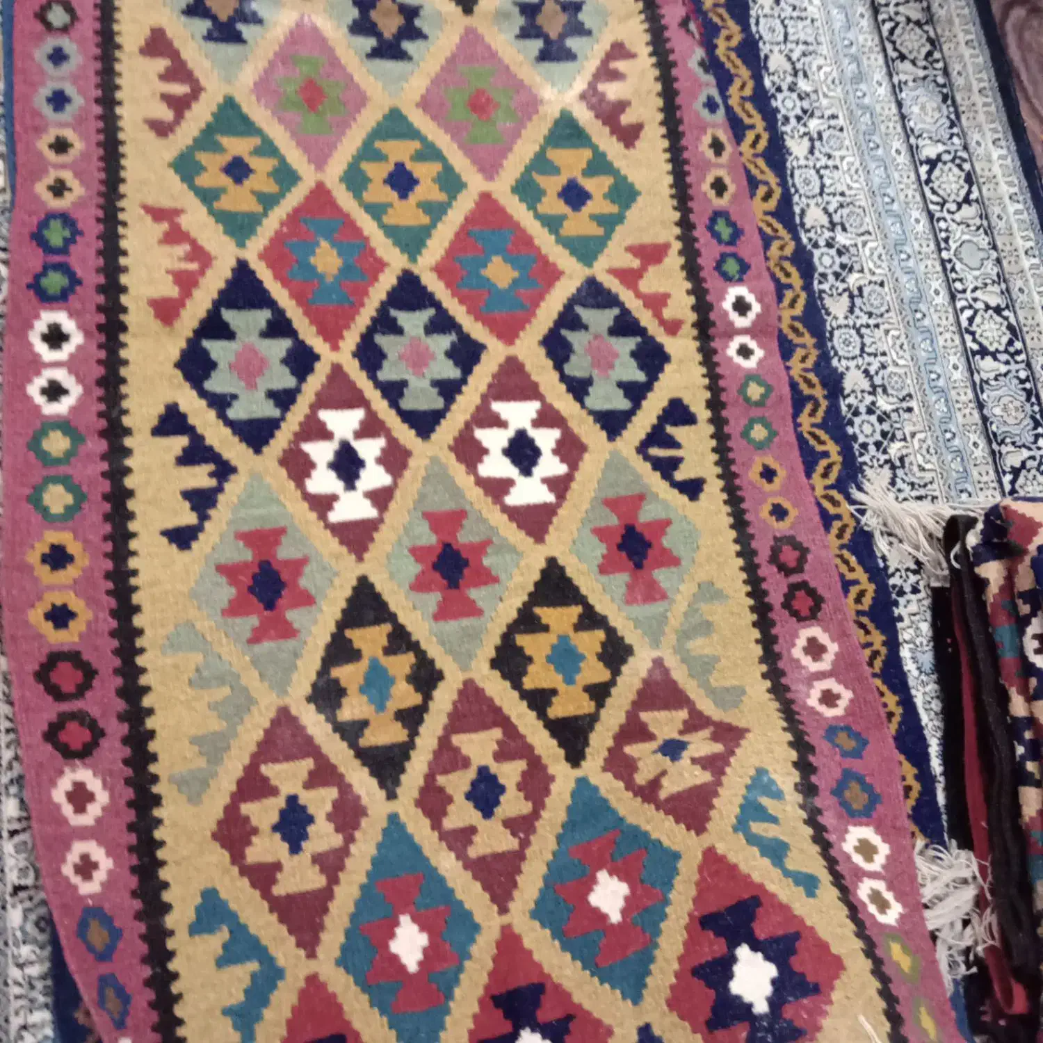 گلیم دست بافت|گلیم، جاجیم، گبه|اسالم, |دیوار