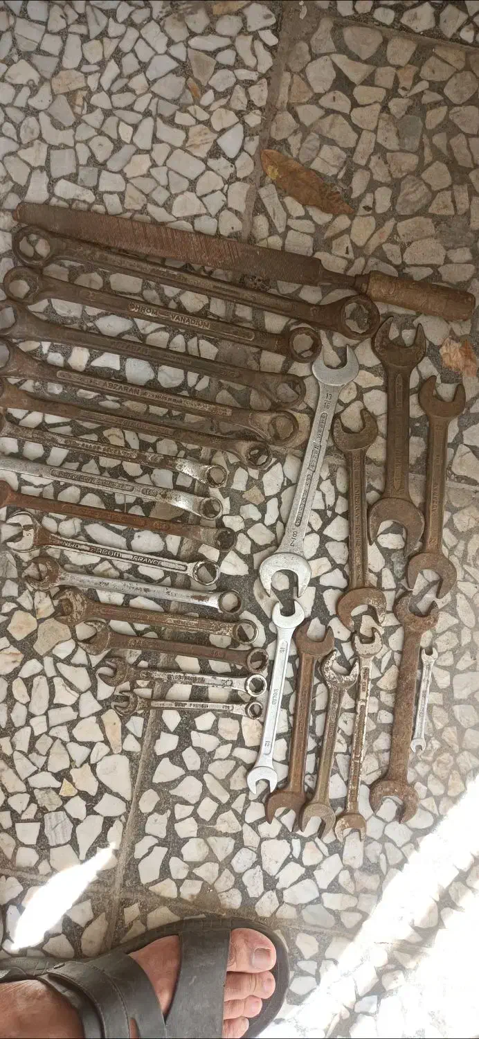 آچارمجموعه۲۳عددی خارجی و ایرانی باهم.دانه ای۶۰تومن|ابزارآلات|لنگرود, |دیوار