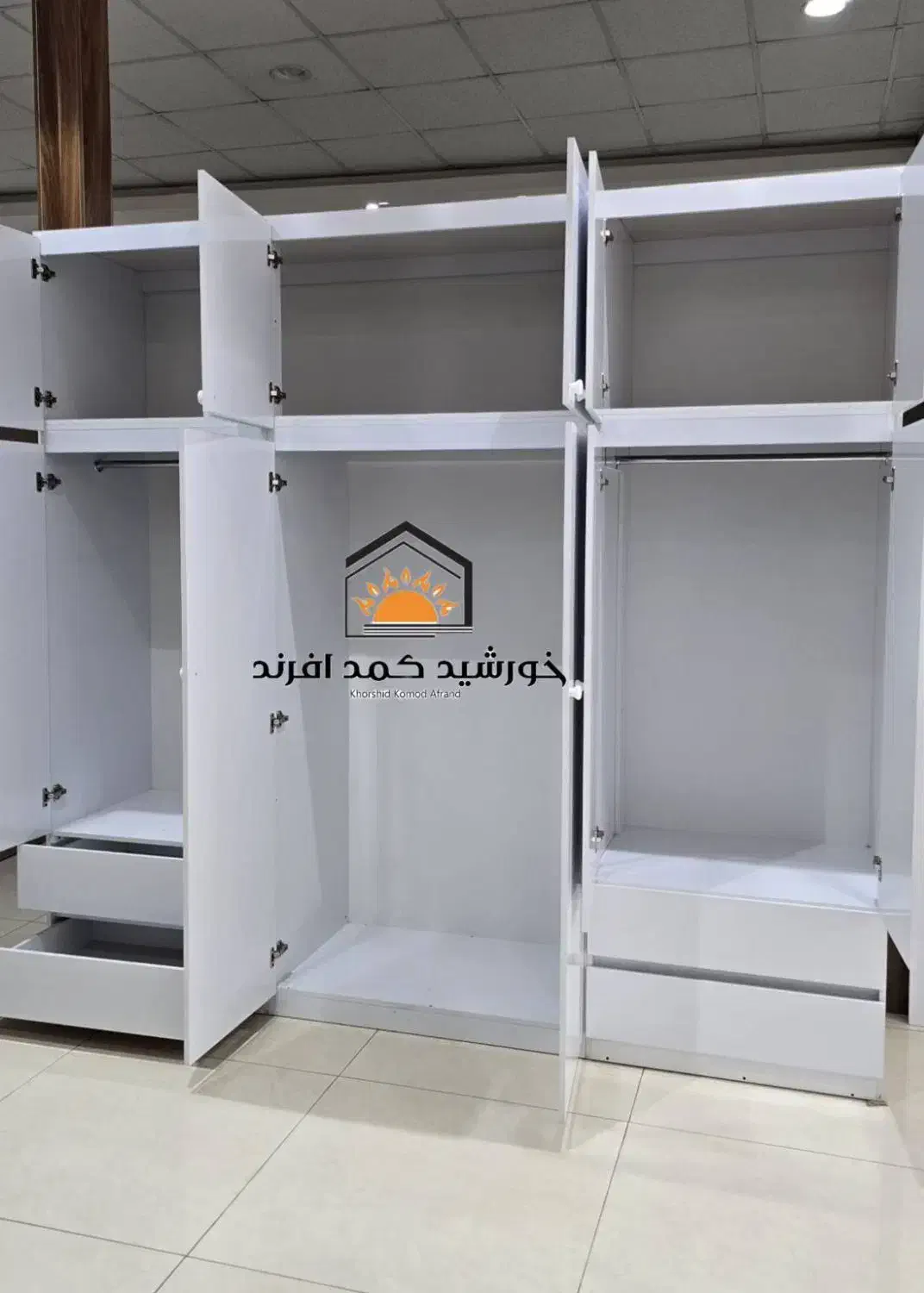 کمد دیواری باکسی.کمددیواری لباس ورختخواب|جاکفشی، کمد، دراور|اندیشه, اندیشه فاز ۴|دیوار