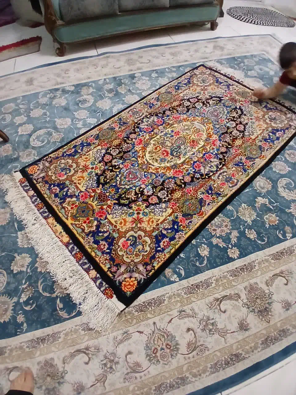 فرش ابریشم|فرش|کرج, حصارک بالا|دیوار