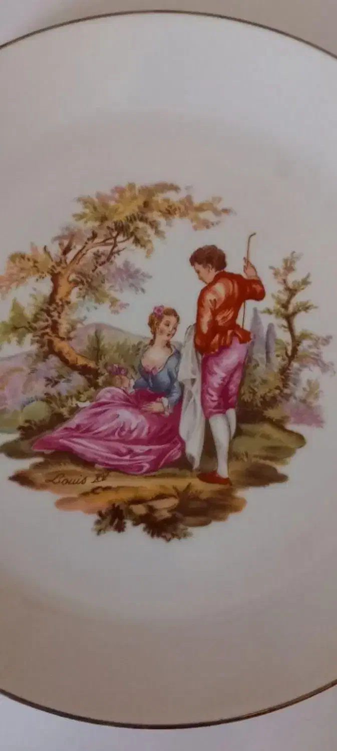 بشقاب لیلی مجنون قدیمی سایز بزرگ|کلکسیون اشیاء عتیقه|لاهیجان, کوی خزر|دیوار