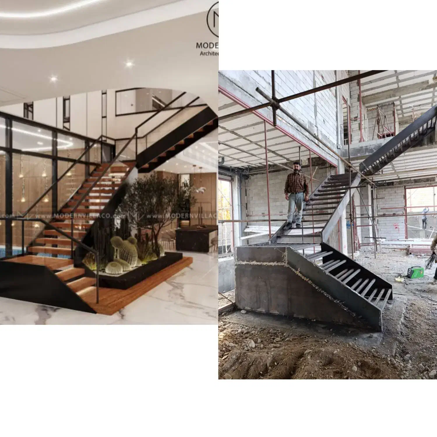 پله گرد فلزی پله پیچ پله معلق پله باکس پله مدرن|خدمات پیشه و مهارت|هشتگرد, طاووسیه|دیوار